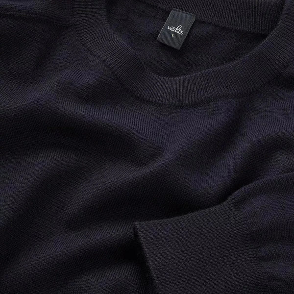 WAHTS M TRUI L / MARINE Wahts Hill Lightweight Crewneck Pullover blauw - Match Laren