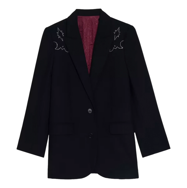 ZADIG & VOLTAIRE M BLAZER 34 / ZWART Zadig & Voltaire Viva Blazer Zwart - Match Laren