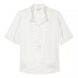 ZADIG & VOLTAIRE M BLOUSE XS / OFF WHITE Zadig & Voltaire Satijnen Top Topher - Goud