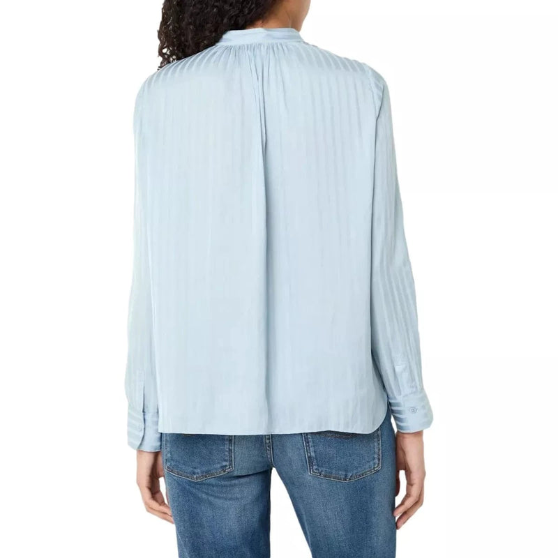 ZADIG & VOLTAIRE M BLOUSE Zadig & Voltaire Satijnen Blouse Lichtblauw - Match Laren