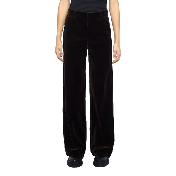 ZADIG & VOLTAIRE M BROEK 36 / DONKERBRUIN Zadig & Voltaire Broek Panol Velvet Donkerbruin - Match Laren