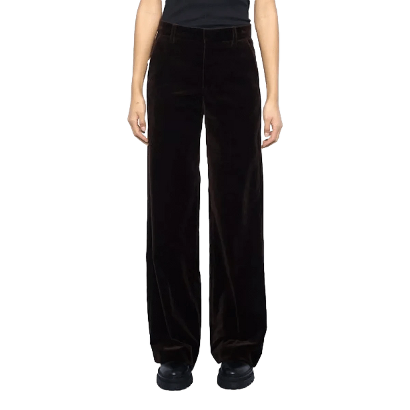 ZADIG & VOLTAIRE M BROEK 36 / DONKERBRUIN Zadig & Voltaire Broek Panol Velvet Donkerbruin - Match Laren