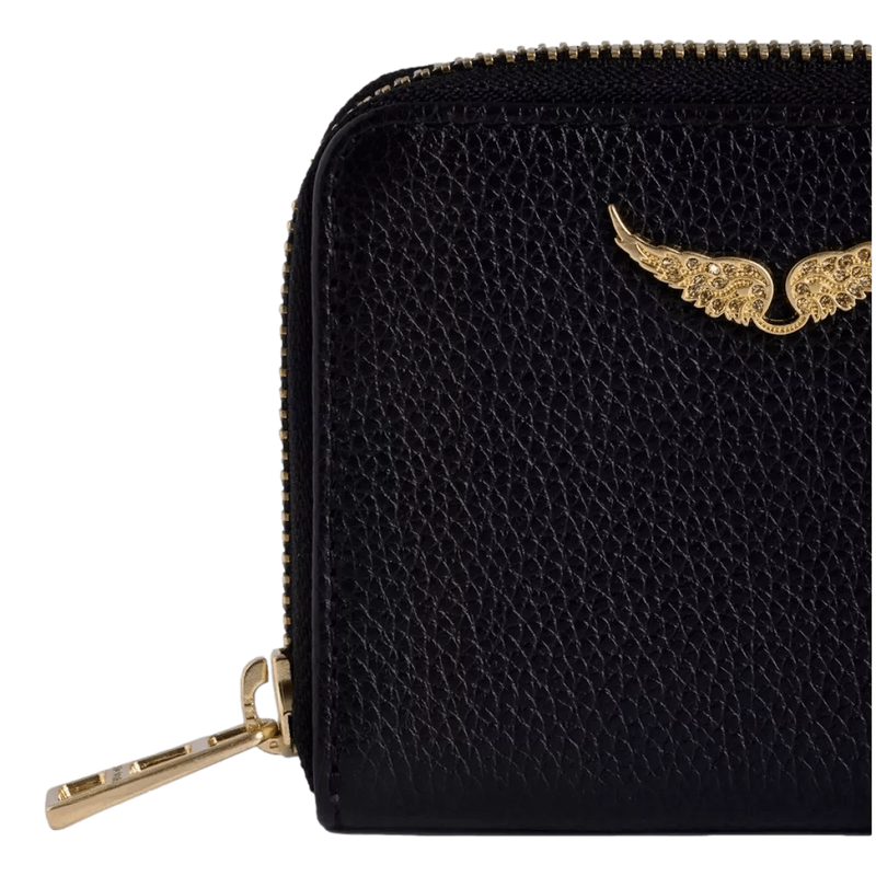 ZADIG & VOLTAIRE M PORTEMONNEE ONE / ZWART COMBI Zadig & Voltaire Mini Portemonnee Zwart - Match Laren