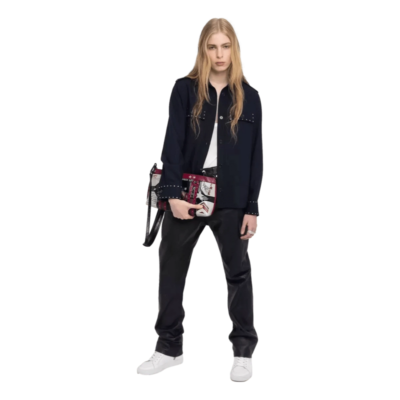 ZADIG & VOLTAIRE M SHIRT Zadig & Voltaire Taskam Jasje Marine - Match Laren