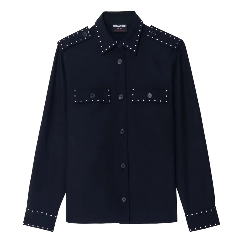 ZADIG & VOLTAIRE M SHIRT Zadig & Voltaire Taskam Jasje Marine - Match Laren