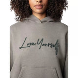 ZADIG & VOLTAIRE M SWEATER XS / OLIJF Zadig & Voltaire Mia Love Yourself Diamanté Sweater Olijf - Match Laren