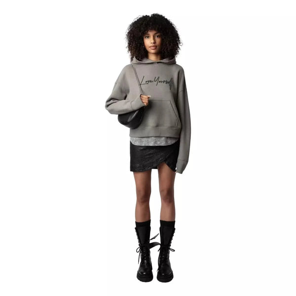 ZADIG & VOLTAIRE M SWEATER XS / OLIJF Zadig & Voltaire Mia Love Yourself Diamanté Sweater Olijf - Match Laren
