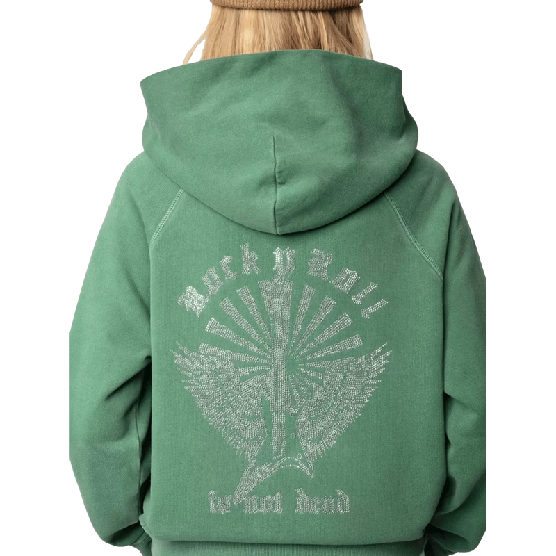 ZADIG & VOLTAIRE M SWEATER Zadig & Voltaire Georgy Hoodie Groen - Match Laren