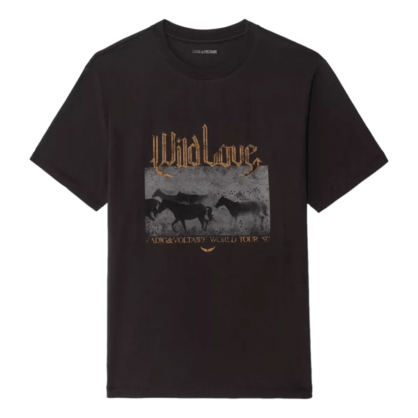 ZADIG & VOLTAIRE M T-SHIRT XS / DONKERBRUIN Zadig & Voltaire Edwin T-Shirt Donkerbruin - Match Laren