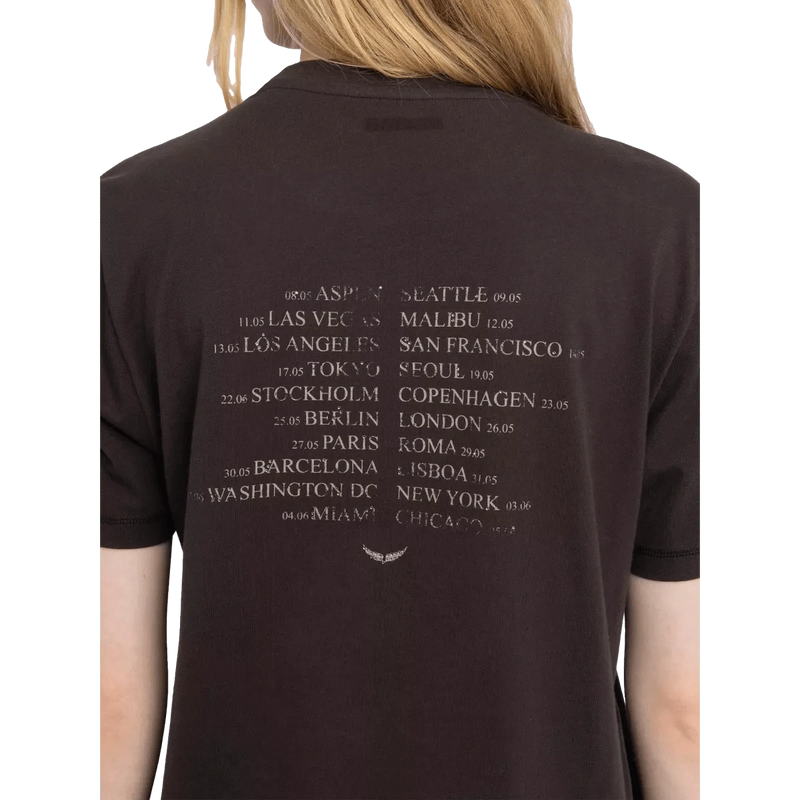ZADIG & VOLTAIRE M T-SHIRT Zadig & Voltaire Edwin T-Shirt Donkerbruin - Match Laren