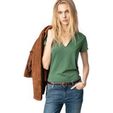 ZADIG & VOLTAIRE M T-SHIRT Zadig & Voltaire Fallen Angel Visnet T-Shirt Groen - Match Laren