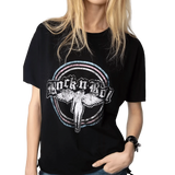 ZADIG & VOLTAIRE M T-SHIRT Zadig & Voltaire Tommer Fallen Angel T-Shirt Zwart Combi - Match Laren