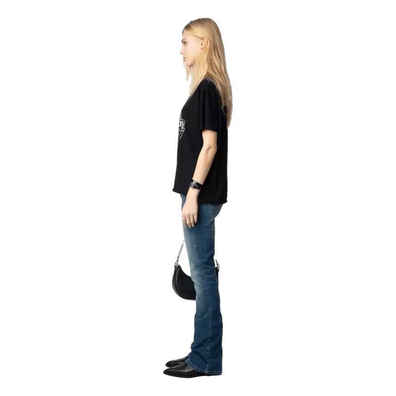 ZADIG & VOLTAIRE M T-SHIRT Zadig & Voltaire Tommer Fallen Angel T-Shirt Zwart Combi - Match Laren
