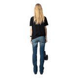 ZADIG & VOLTAIRE M T-SHIRT Zadig & Voltaire Tommer Fallen Angel T-Shirt Zwart Combi - Match Laren