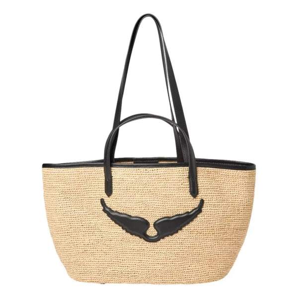 ZADIG & VOLTAIRE M TAS ONE / NATUREL Zadig & Voltaire Wings Panier Raffia Handtas - Match Laren