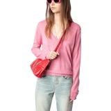 ZADIG & VOLTAIRE M TRUI Zadig & Voltaire Rivy Kasjmier Trui Rose - Match Laren