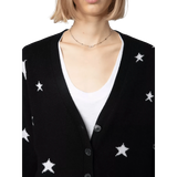 ZADIG & VOLTAIRE M VEST Zadig & Voltaire Mirka Vest Zwart Met Sterren - Match Laren