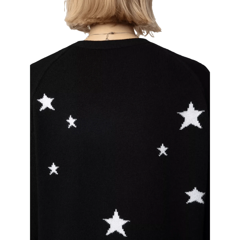 ZADIG & VOLTAIRE M VEST Zadig & Voltaire Mirka Vest Zwart Met Sterren - Match Laren