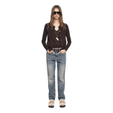 ZADIG & VOLTAIRE M VEST Zadig & Voltaire Vest Missya 100% Kasjmier Donkerbruin - Match Laren