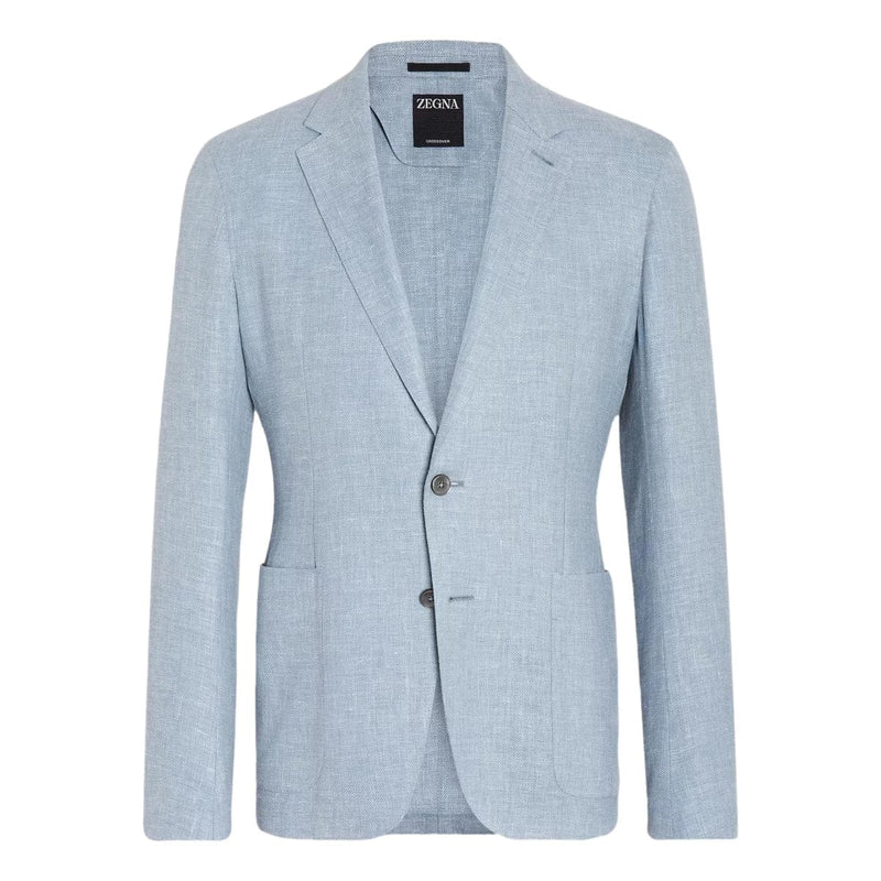 ZEGNA M BLAZER Zegna Blazer Crossover Lichtblauw - Match Laren