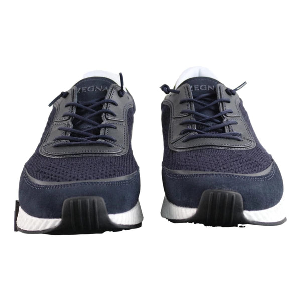 ZEGNA M SNEAKER 7 / MARINE Zegna techmerino piuma sneaker